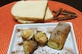 Rolinhos de pão com doce de leite e canela