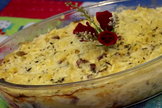Macarrão cremoso de forno