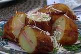 Batatas fritas recheadas