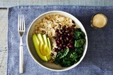 Arroz integral de panela de pressão