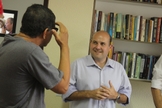 Prefeito Roberto Cláudio em visita a IBC (Foto: Thenille Lutz)