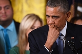 Emocionado, o presidente dos Estados Unidos, Barack Obama, citou uma fala de Jesus Cristo em discurso. (Foto: Reprodução/ The Times)