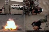 Vídeo mostra jihadi junior detonando carro com três prisioneiros do Estado Islâmico. (Foto: Reprodução)