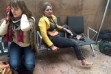 Explosões no aeroporto de Bruxelas deixaram dezenas de mortos e feridos. (Foto: Ketevan Kardava/ Georgian Public Broadcaster/AP)
