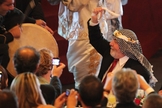 Lula fantasiado durante homenagem de empresários árabes. (Foto: Reprodução)