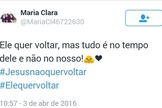 Internauta comenta e responde à hashtag criada no Twitter. (Imagem: Twitter)