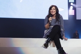 A artista cristã de 35 anos falou na conferência “Pink Impact” da Gateway Church em Southlake, Texas. (Foto: Reprodução / Instagram).