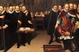 Alegoria da disputa teológica entre arminianos e os seus oponentes. (Foto: Wikipedia)