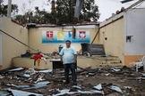 O pastor Paulo Moreira pregava ministrava a Santa Ceia quando o temporal atingiu a Igreja do Evangelho Quadrangular de Jarinu. (Foto: Zanone Fraissat/Folhapress)