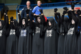 Satanistas participam de evento esportivo nos EUA. (Foto: NaijaGists)