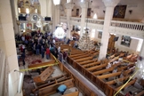 Ataque deste domingo deixou pelo menos 22 pessoas mortas em igreja copta do Egito. (Foto: Khaled Elfiqi/European Pressphoto Agency)