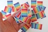 Adesivos com o arco-íris usado pelo movimento LGBT. (Foto: Etsy)