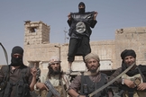 Terroristas do Estado Islâmico. (Foto: Corbis/Medyan Dairieh)