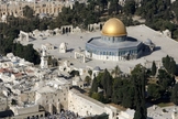 Vista aérea mostra Cúpula da Rocha, Monte do Templo e Muro das Lamentações na Cidade Velha de Jerusalém. (Foto: Reuters/Eliana Aponte)