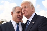 O primeiro-ministro israelense Benjamin Netanyahu e o presidente americano Donald Trump no Aeroporto Internacional Ben Gurion. (Foto: Koby Gideon/GPO)