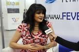 Neya Fernandes contou seu testemunho ao Guiame durante a Expoevangélica. (Foto: Guiame)