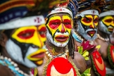 Moradores de Papua Nova Guiné costumam se pintar para guerras e rituais. (Foto: Portal Photos - Fábio Elias)