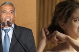 Deputado Sargento Isidório (pastor e ex-gay) à esquerda e a cena na qual a personagem Ivana corta seus cabelos na novela "A Força do Querer". (Imagem: RD1)