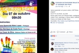 Publicação no Facebook, divulga a realização do evento. (Imagem: Facebook)