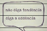 Tendências e essências. (Imagem: Facebook)