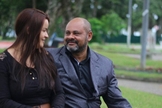 Arlindo Xavier ao lado de sua esposa, Marcela, que enfrentou os momentos difíceis ao seu lado. (Foto: Arthur Xavier)
