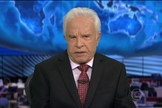 CId Moreira foi âncora do Jornal Nacional. (Imagem: Reprodução)