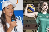 Ana Paula (esquerda) criticou a aceitação de Tifanny (direita), que é transexual, em um time feminino de vôlei. (Imagem: Guiame - Edição)