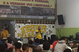 O pastor Wellington ministrou no local onde encontrou a graça de Cristo. (Foto: Reprodução).