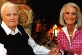 Billy Graham ao lado de sua filha, a escritora e também evangelista Anne Graham Lotz