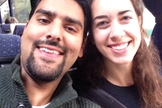 Michelle ao lado de seu marido, o falecido Nabeel Qureshi. (Foto: Reprodução/Facebook)