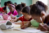 Crianças do interior do Ceará receberam a cartilha de prevenção contra o HPV. (Foto: uipi.com.br)
