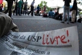 Alunos da USP participam de protesto