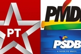 Partidos políticos. (Imagem: Bocão News)