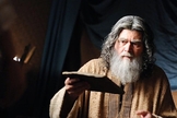 Cena da série "José do Egito" mostra Jacó. (Imagem: Rede Record)