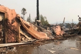 Casa no condomínio de Judah e Christal, destruída pelo incêndio. (Foto: Arquivo Pessoal)