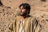 O ator Dudu Azevedo interpreta o Filho de Deus na novela Jesus. (Foto: Divulgação/Record TV)