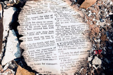 Página dos Salmos foi encontrada intacta em destroços na Califórnia. (Foto: Instagram/Bethel)