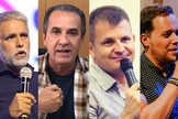 Pastores Cláudio Duarte, Silas Malafaia, Rina e André Valadão são alguns dos que declararam seu apoio publicamente a Bolsonaro. (Imagem: Edição - Guiame)