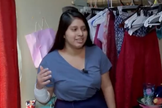 Kimberly Mendoza disse que quando levou o tiro não percebeu na hora, pois estava orando. (Foto: Reprodução).