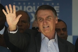 Jair Bolsonaro participou da inauguração do terceiro Colégio da Polícia Militar do Rio de Janeiro. (Foto: Pablo Jacob/Agência O Globo)