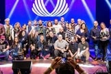 Parte dos premiados com a equipe Deezer no Gospel Day 2019. (Foto: Divulgação/ Diego Padilha)