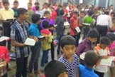 Crianças na Escola Bíblica da Igreja de Sião, no Sri Lanka. (Foto: Twitter / danishkanavin)