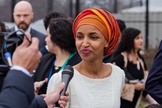 Ilhan Omar gerou polêmica ao afirmar que "Jesus era palestino". (Foto: Patrick Robertson)