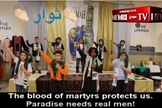 Crianças no Centro Islâmico da Sociedade Americana Muçulmana na Filadélfia entoam música que fala sobre a Jihad. (Imagem: Youtube / Reprodução)