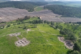 Sítio arqueológico em Khirbet a-Ra'i, onde os pesquisadores acreditam ter localizado a cidade bíblica de Ziclague. (Foto: Autoridade de Antiguidades de Israel)