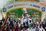 Jogadores e técnico do Athletico-PR celebraram a vitória na Copa do Brasil 2019 glorificando a Jesus.(Foto: Jeferson Guareze/Agif)