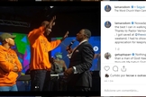 Lamar Odom se entregou a Jesus durante um culto The Word Church. (Foto: Instagram)