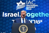 Trump participou do encontro com o Conselho Americano de Israel, em Hollywood. (Foto: Israel Hayom)