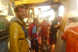 Pete Brown passou 9 dias perdido no mar, com mais dois amigos, até ser resgatado. (Foto: WTCV)