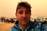 Filmagens de David Jeffery falando do cais de Mallacoota, na Austrália. (Foto: BBC News)